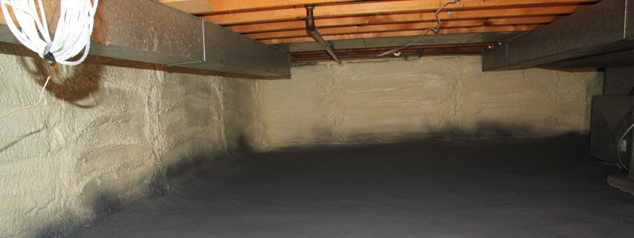 Midland spray foam insulation for crawl spaces